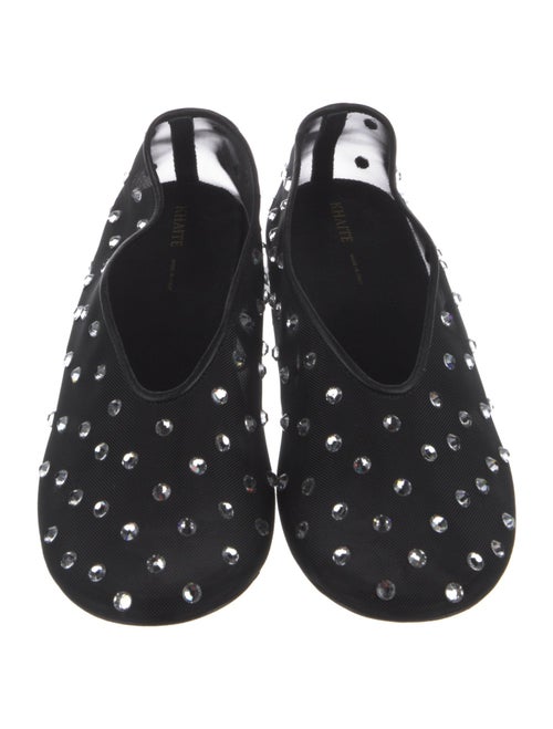 Khaite Mesh Crystal Embellishments Ballet Flats