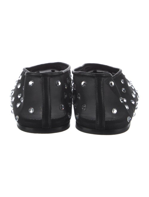 Khaite Mesh Crystal Embellishments Ballet Flats