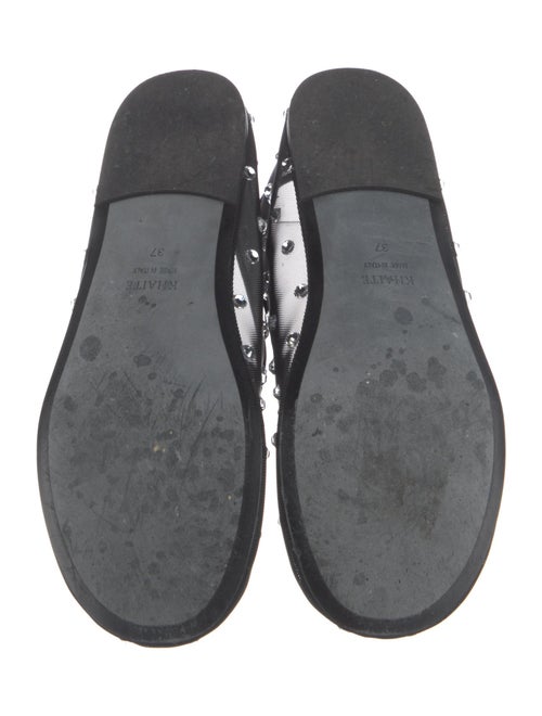 Khaite Mesh Crystal Embellishments Ballet Flats