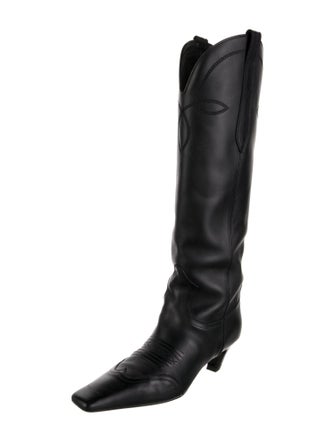 Khaite Leather Riding Boots