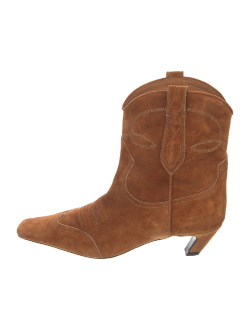 Khaite Suede Western Boots