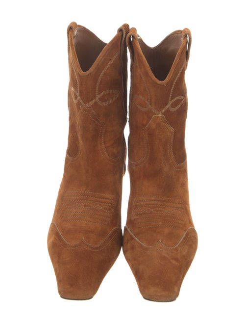 Khaite Suede Western Boots