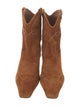 Khaite Suede Western Boots