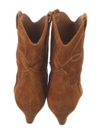 Khaite Suede Western Boots