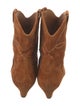 Khaite Suede Western Boots