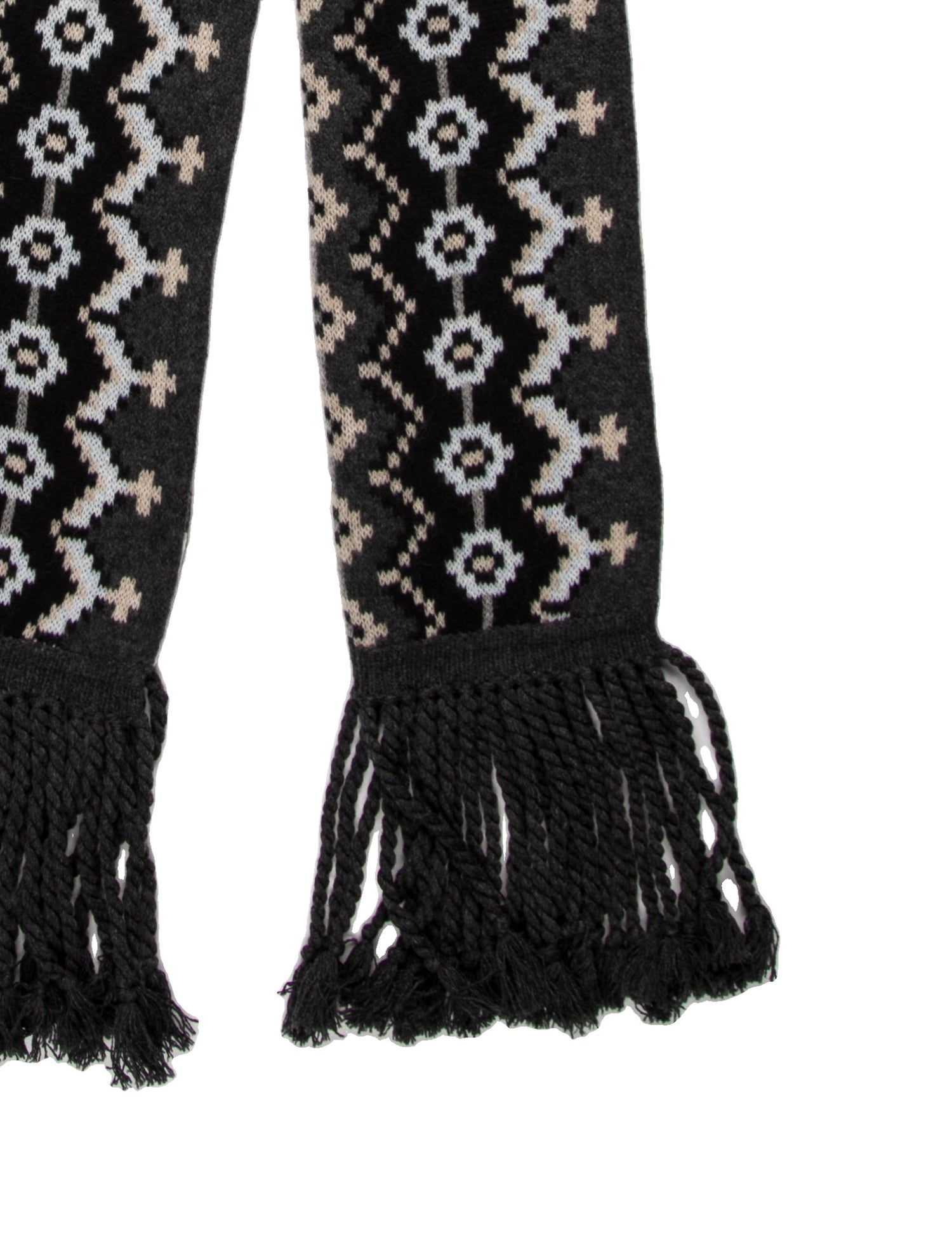 Khaite Lance Fair Isle Cashmere Scarf