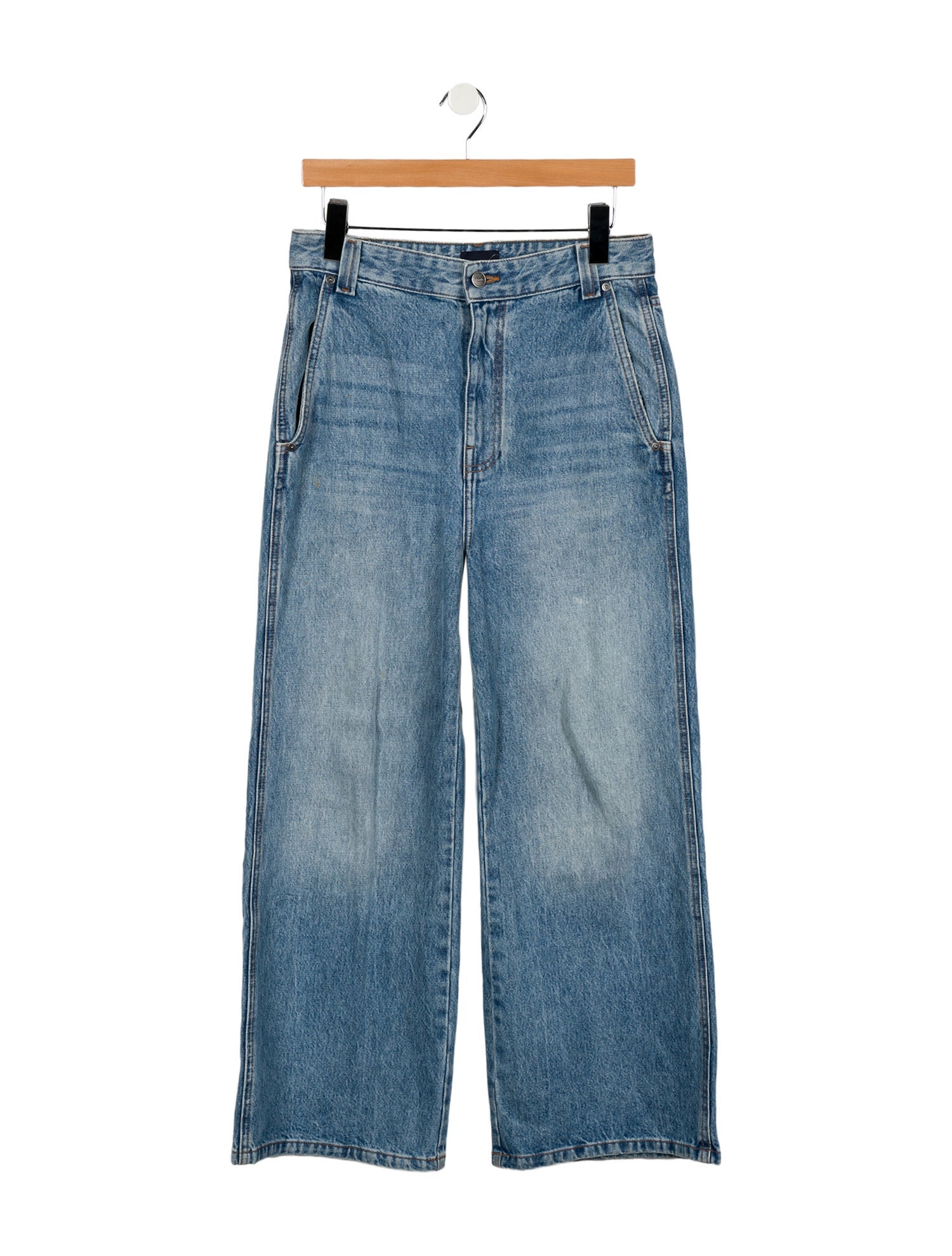 Khaite High-Rise Wide Leg Jeans