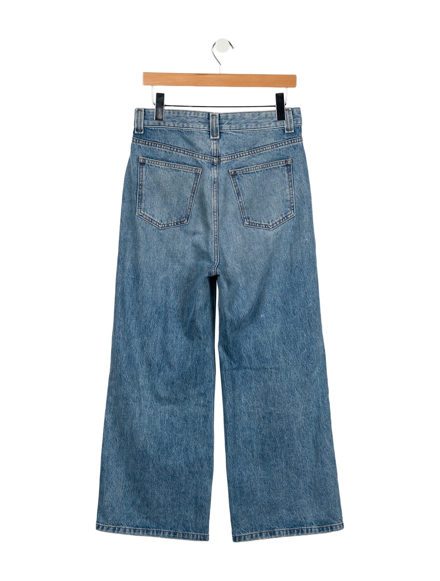 Khaite High-Rise Wide Leg Jeans