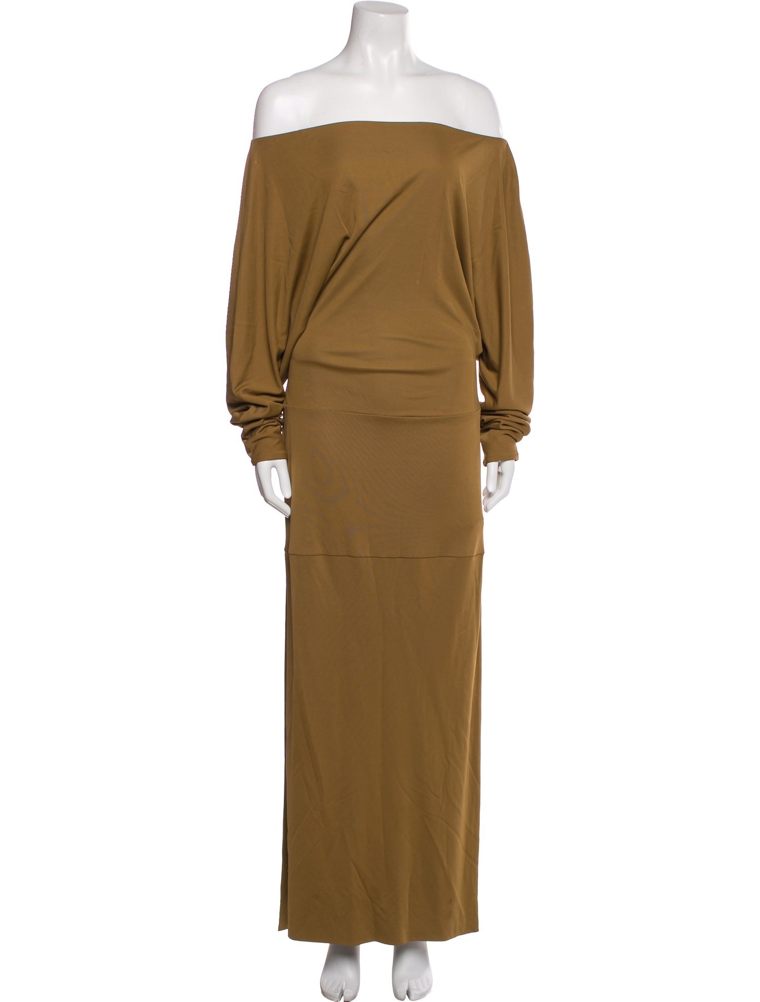 Khaite Off-The-Shoulder Long Dress