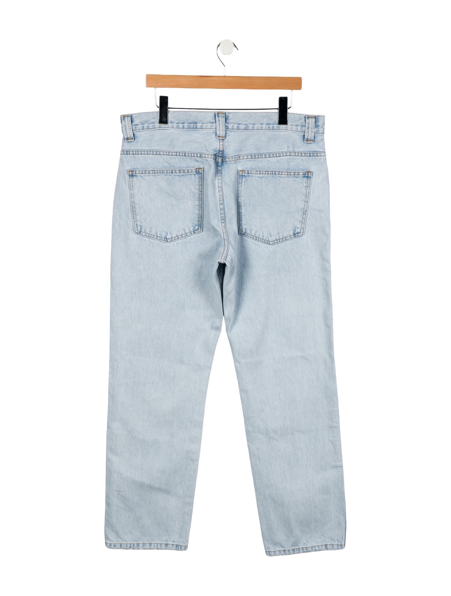 Khaite High-Rise Straight Leg Jeans