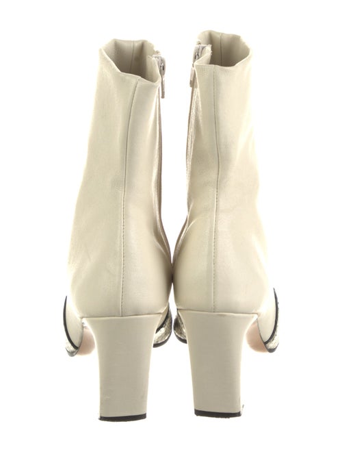 Khaite Leather Animal Print Boots