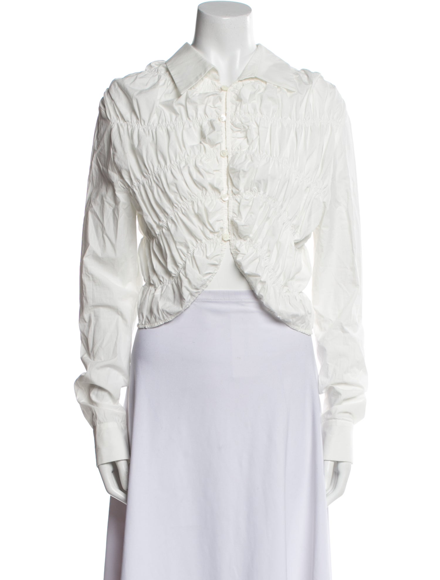 Khaite Long Sleeve Crop Top