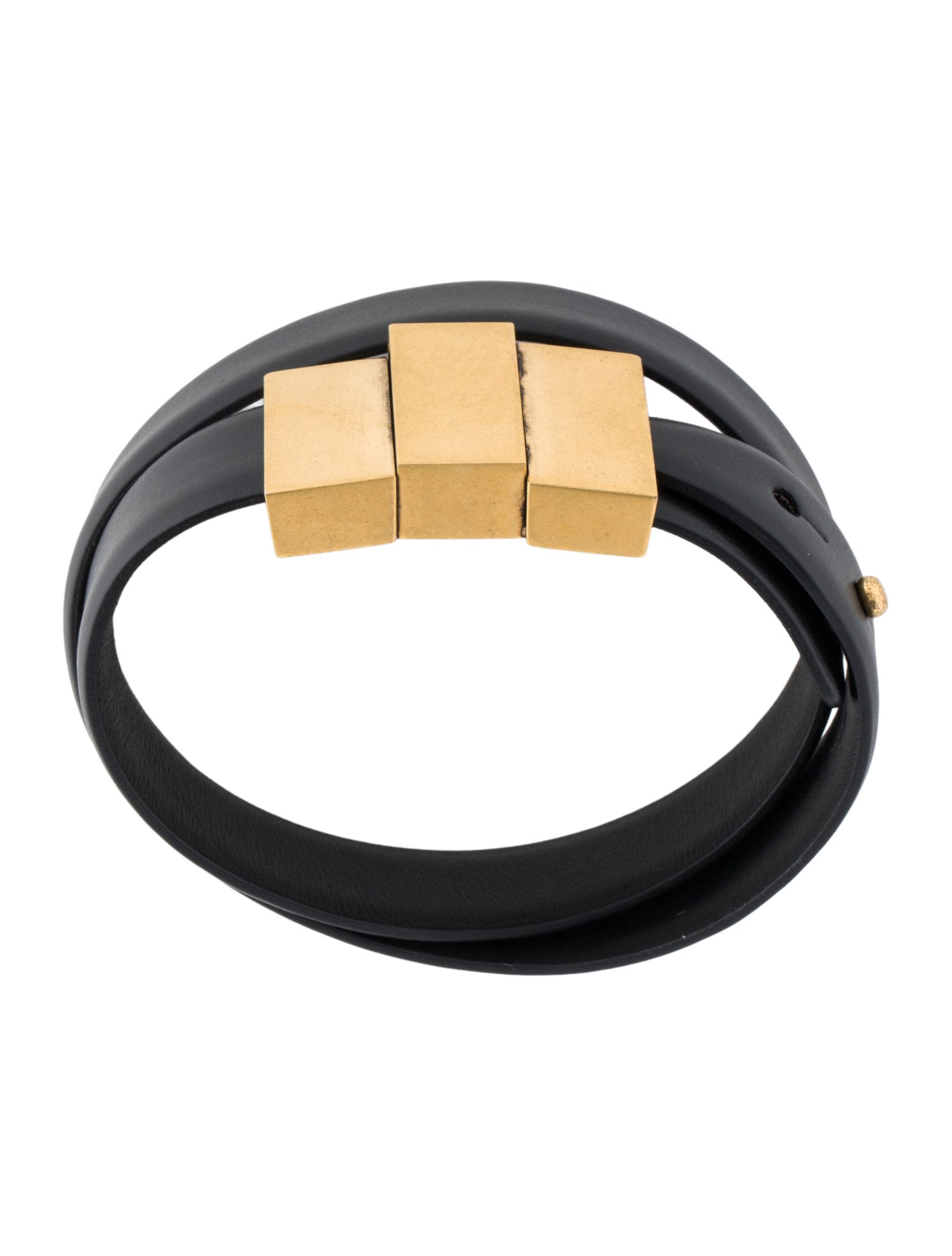 Khaite Leather Axel Wrap Bracelet