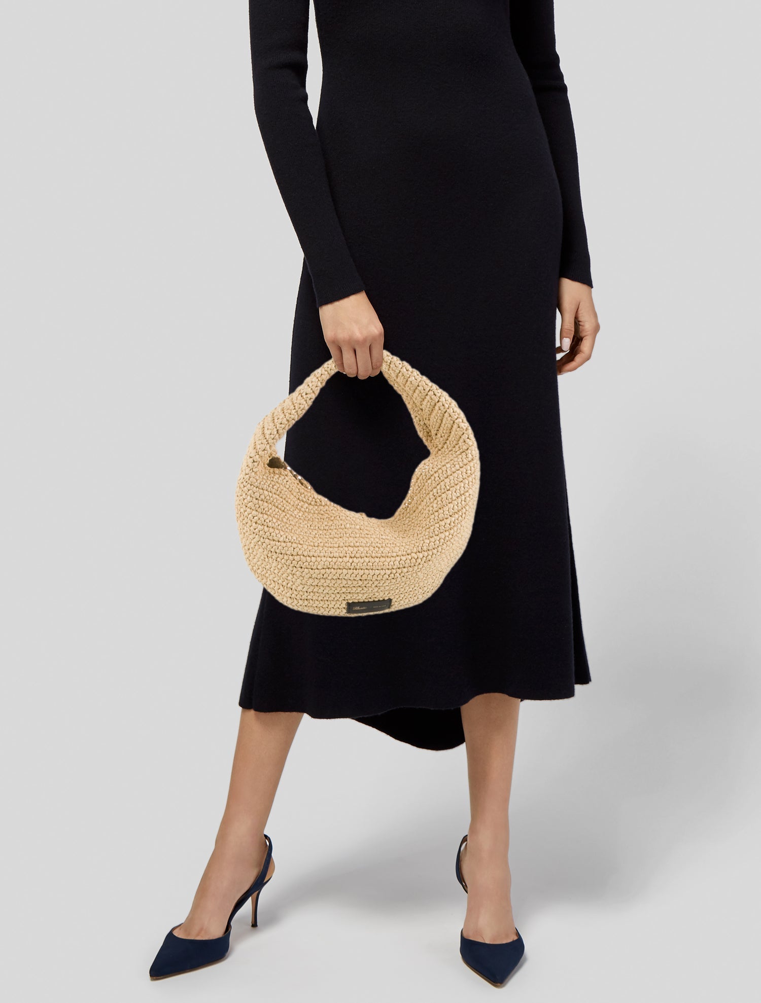 Khaite Raffia Top Handle Bag