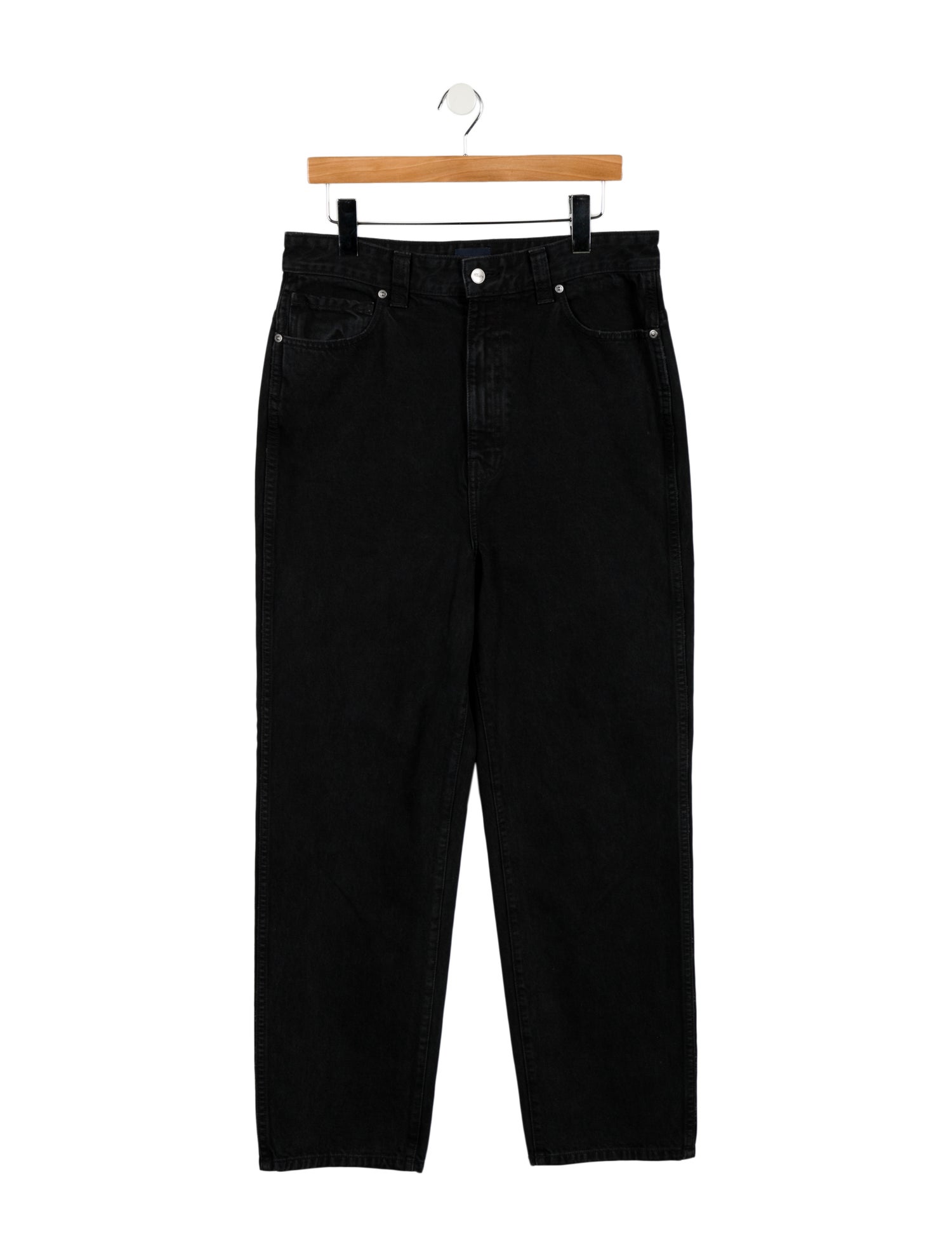 Khaite High-Rise Straight Leg Jeans