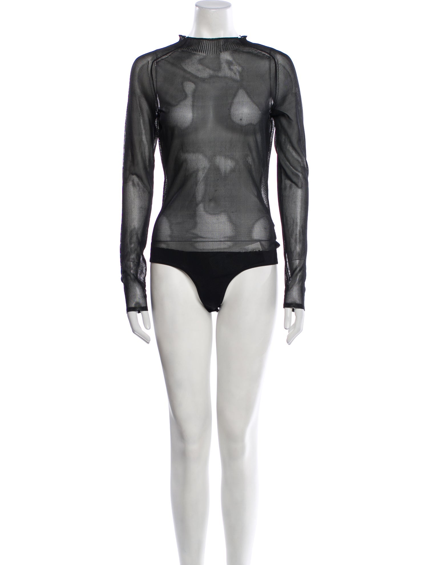 Khaite Silk Mock Neck Bodysuit