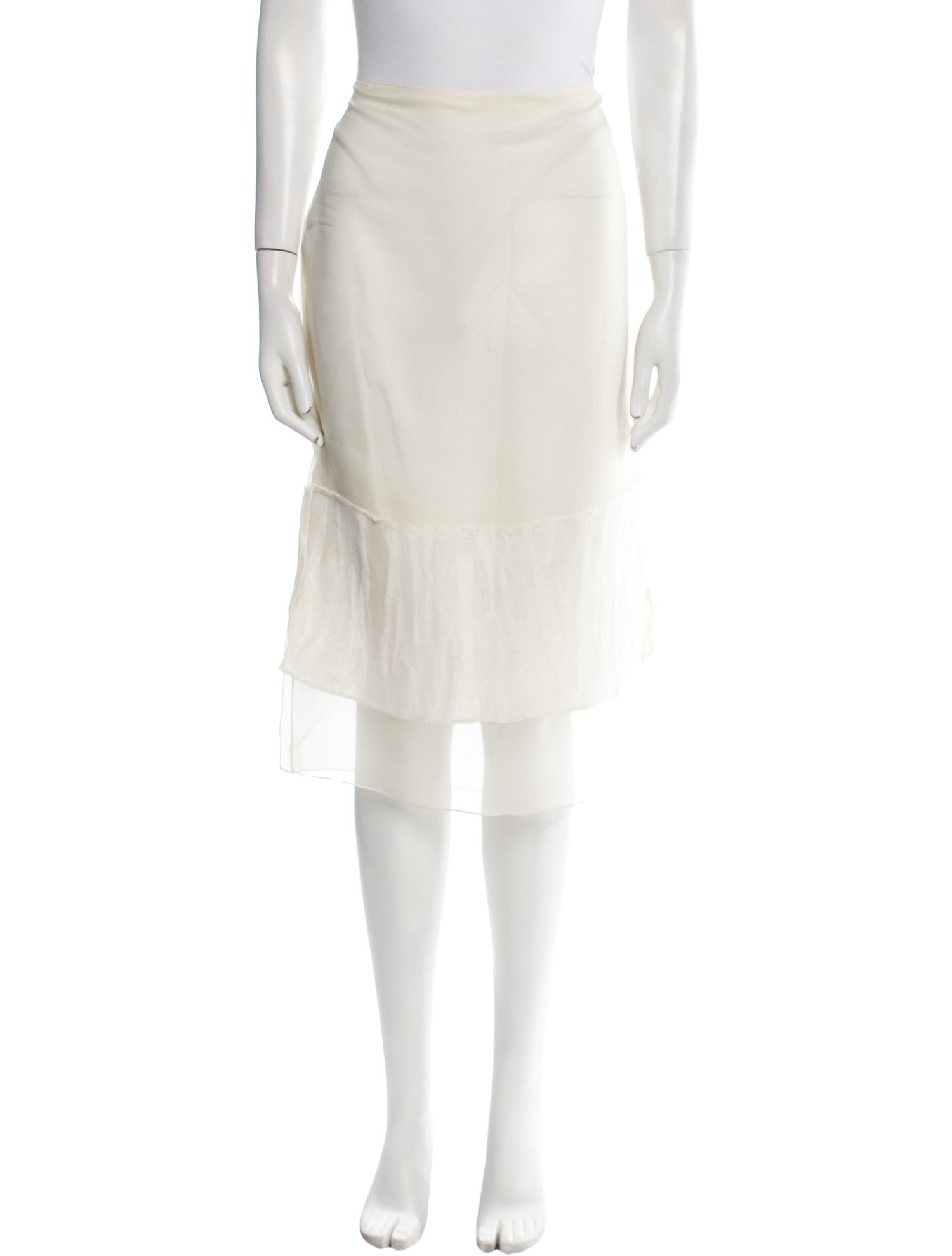 Khaite Silk Knee-Length Skirt w/ Tags