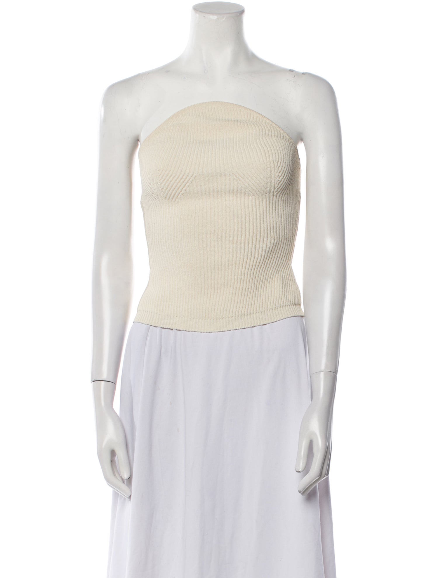 Khaite Strapless Crop Top