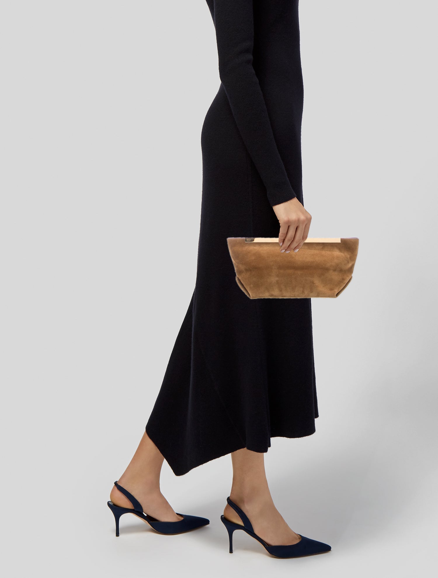 Khaite Suede Clutch