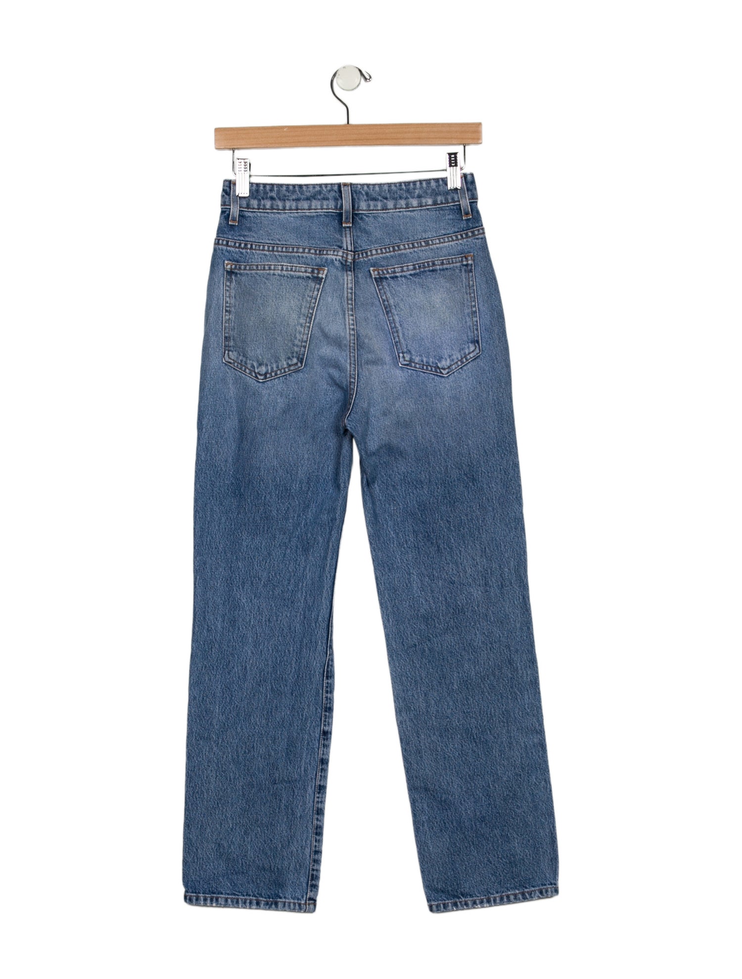 Khaite High-Rise Straight Leg Jeans
