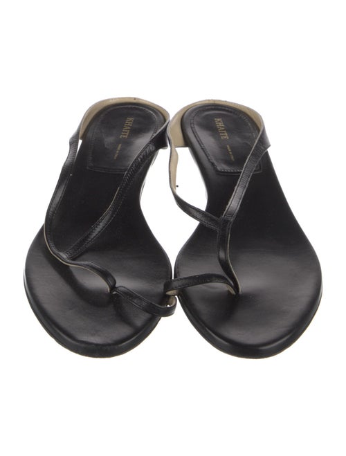 Khaite Leather Slides
