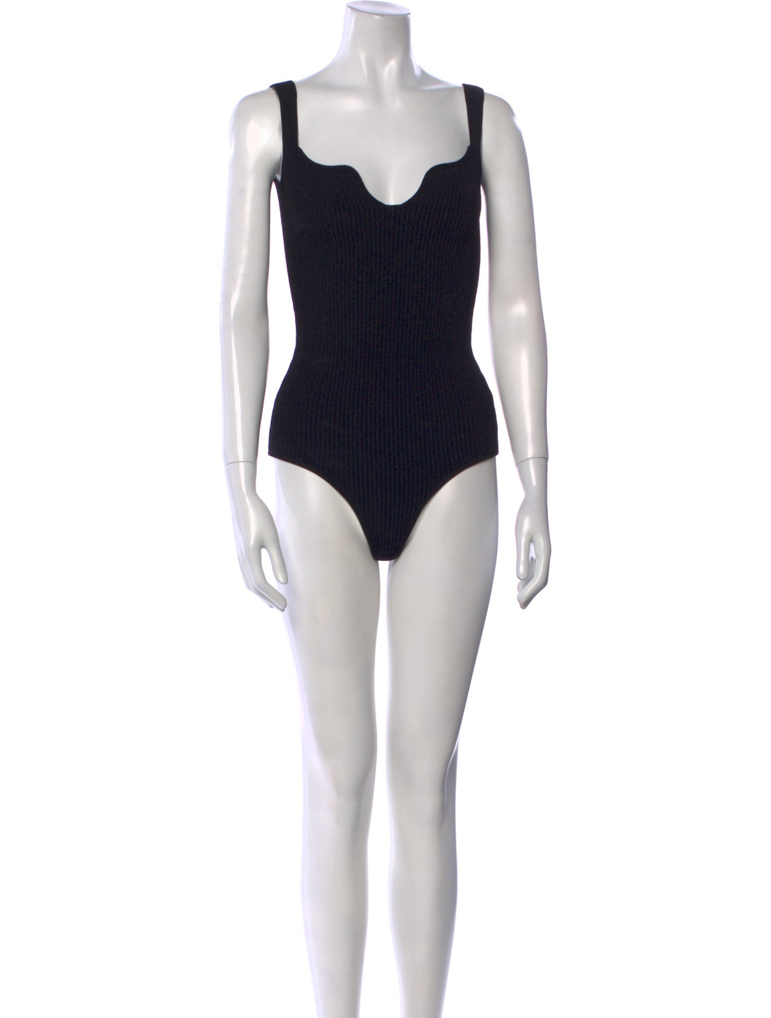 Khaite Square Neckline Sleeveless Bodysuit