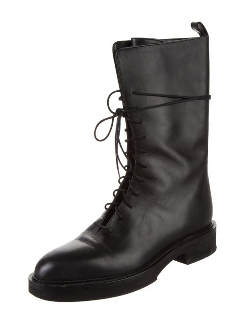 Khaite Leather Combat Boots