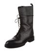 Khaite Leather Combat Boots