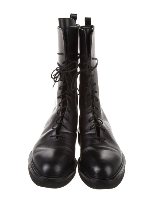 Khaite Leather Combat Boots