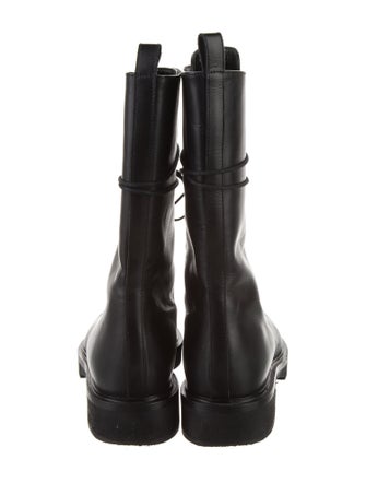 Khaite Leather Combat Boots