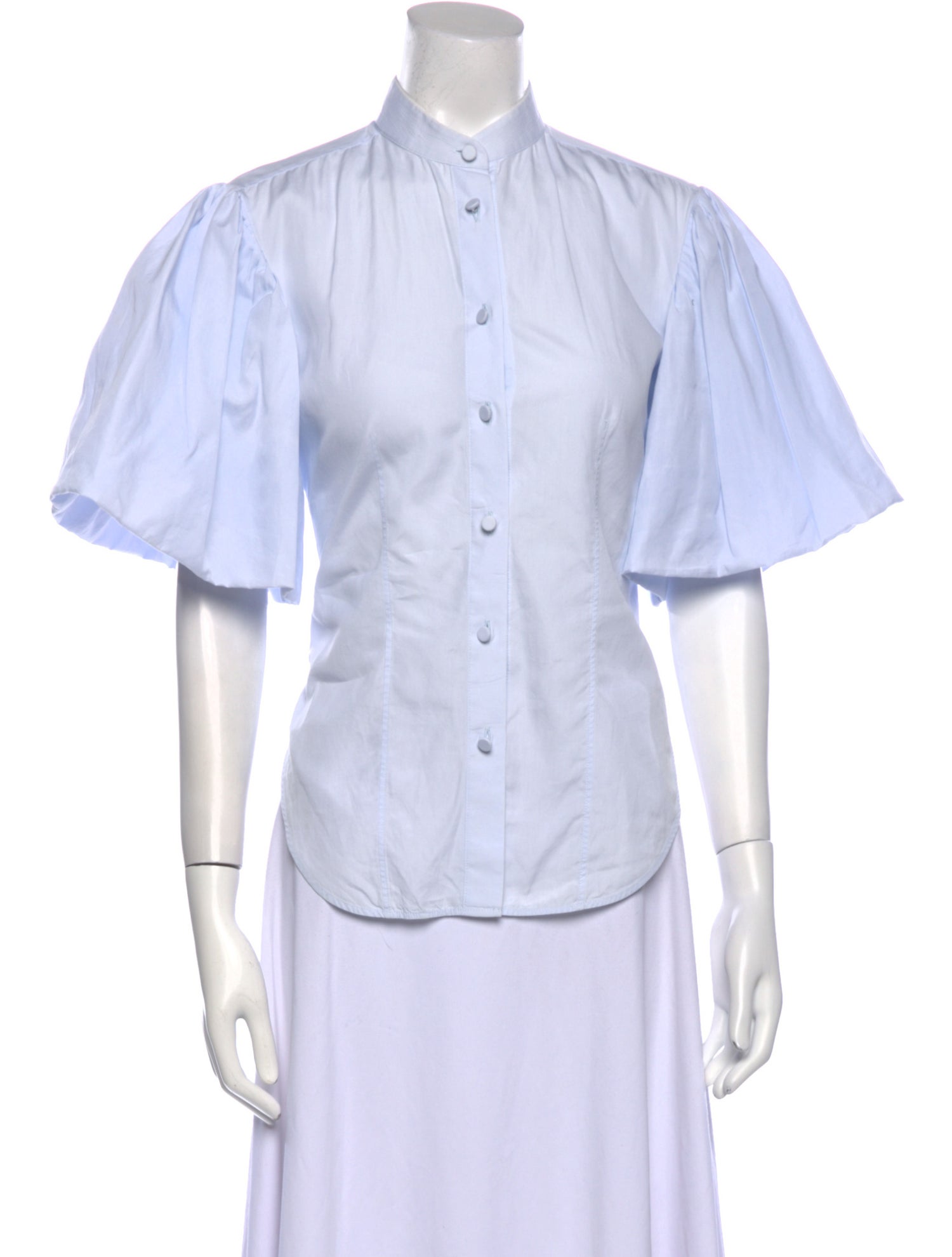 Khaite Short Sleeve Button-Up Top