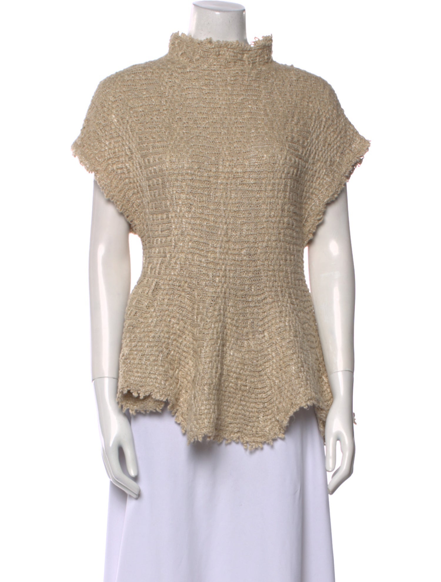 Khaite Hemp Mock Neck Top w/ Tags