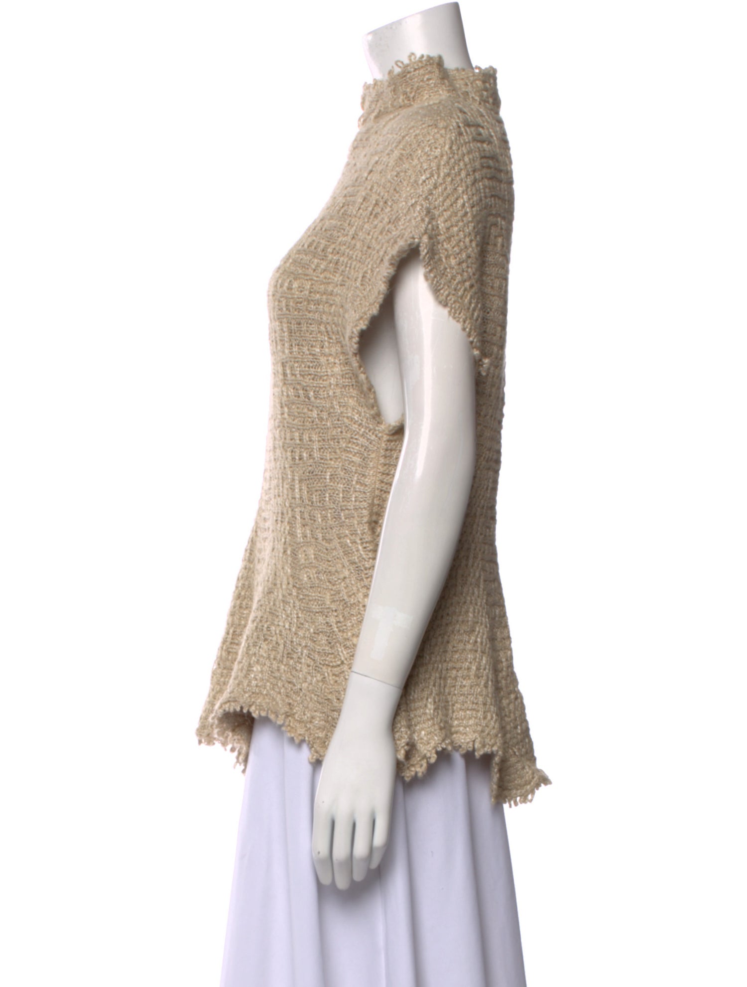 Khaite Hemp Mock Neck Top w/ Tags