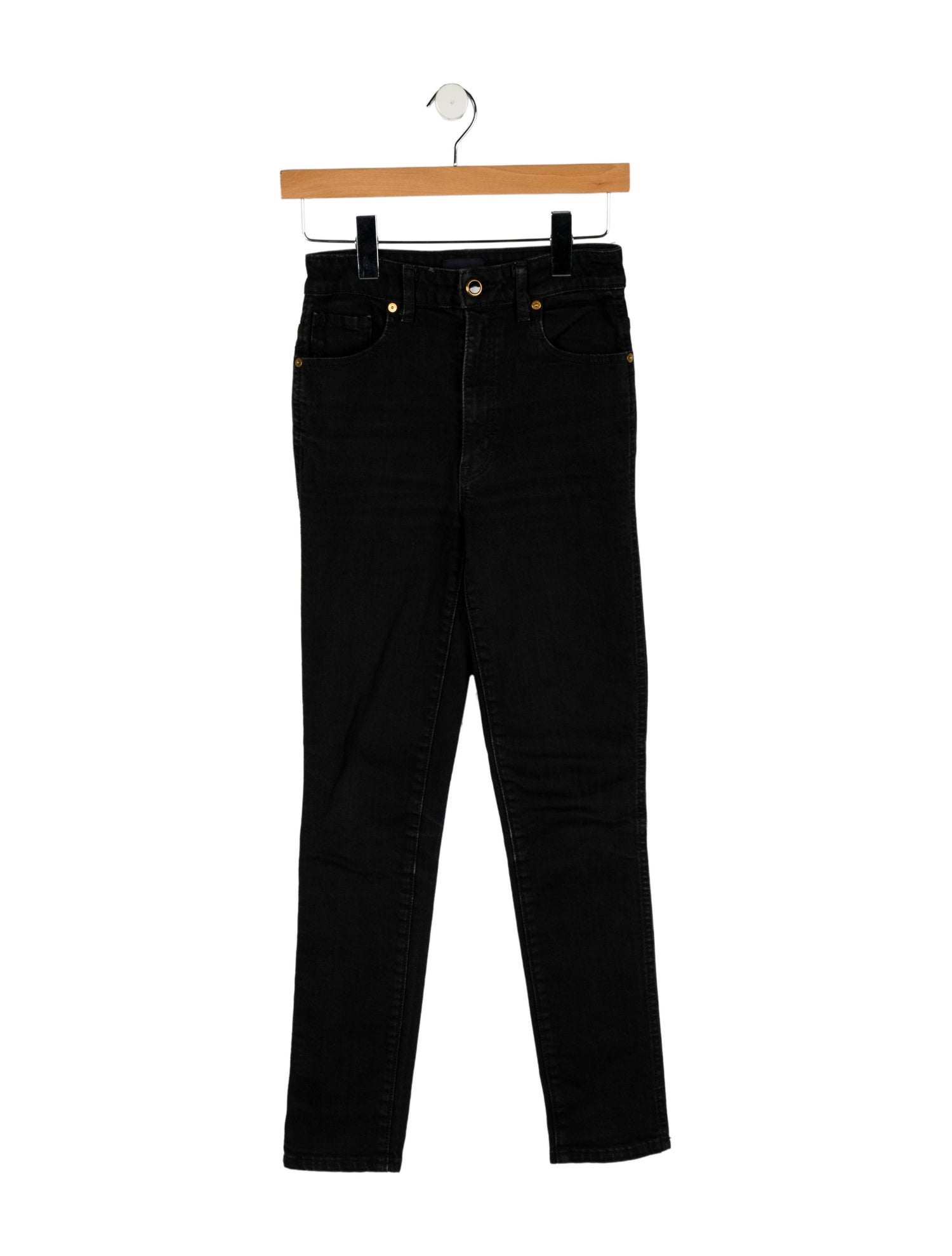 Khaite Mid-Rise Skinny Leg Jeans