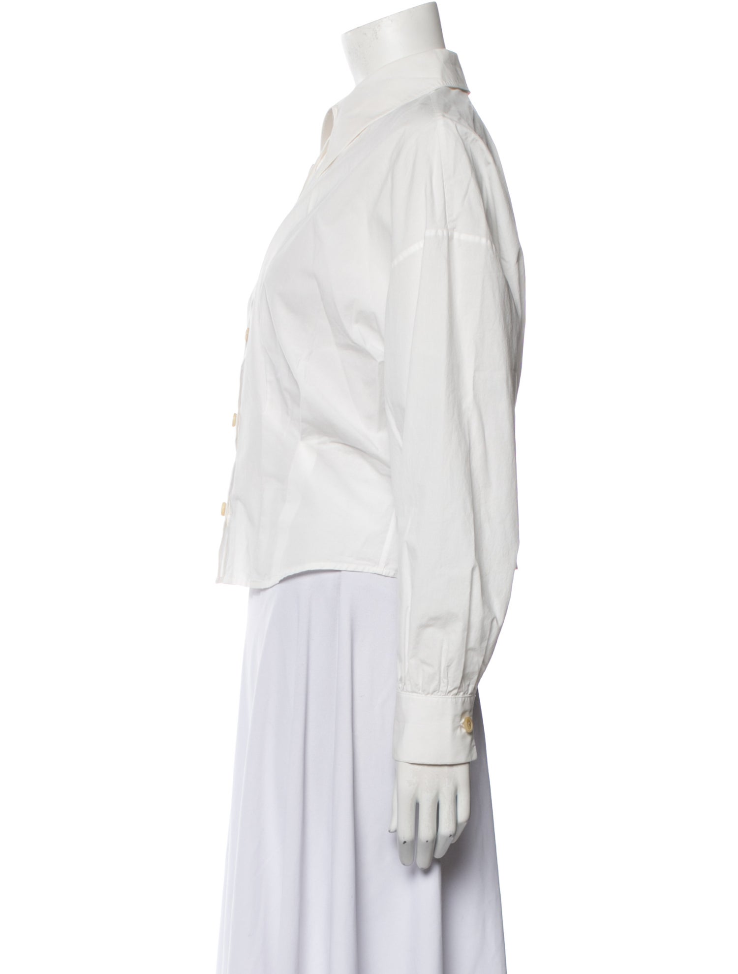 Khaite Long Sleeve Button-Up Top