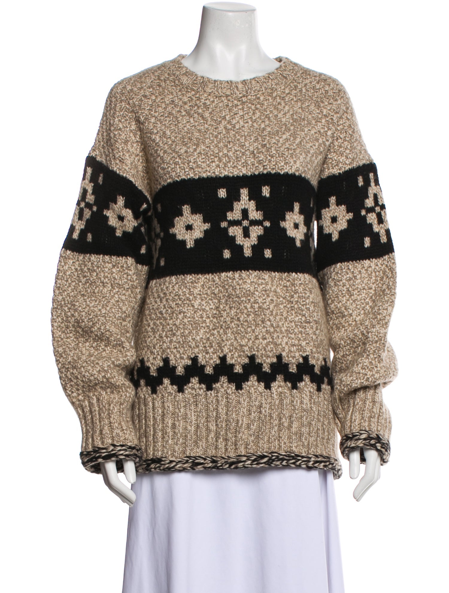 Khaite Cashmere Printed Sweater