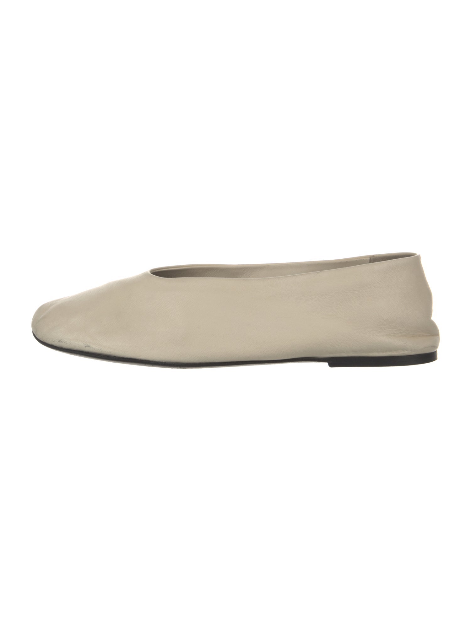 Khaite Leather Ballet Flats