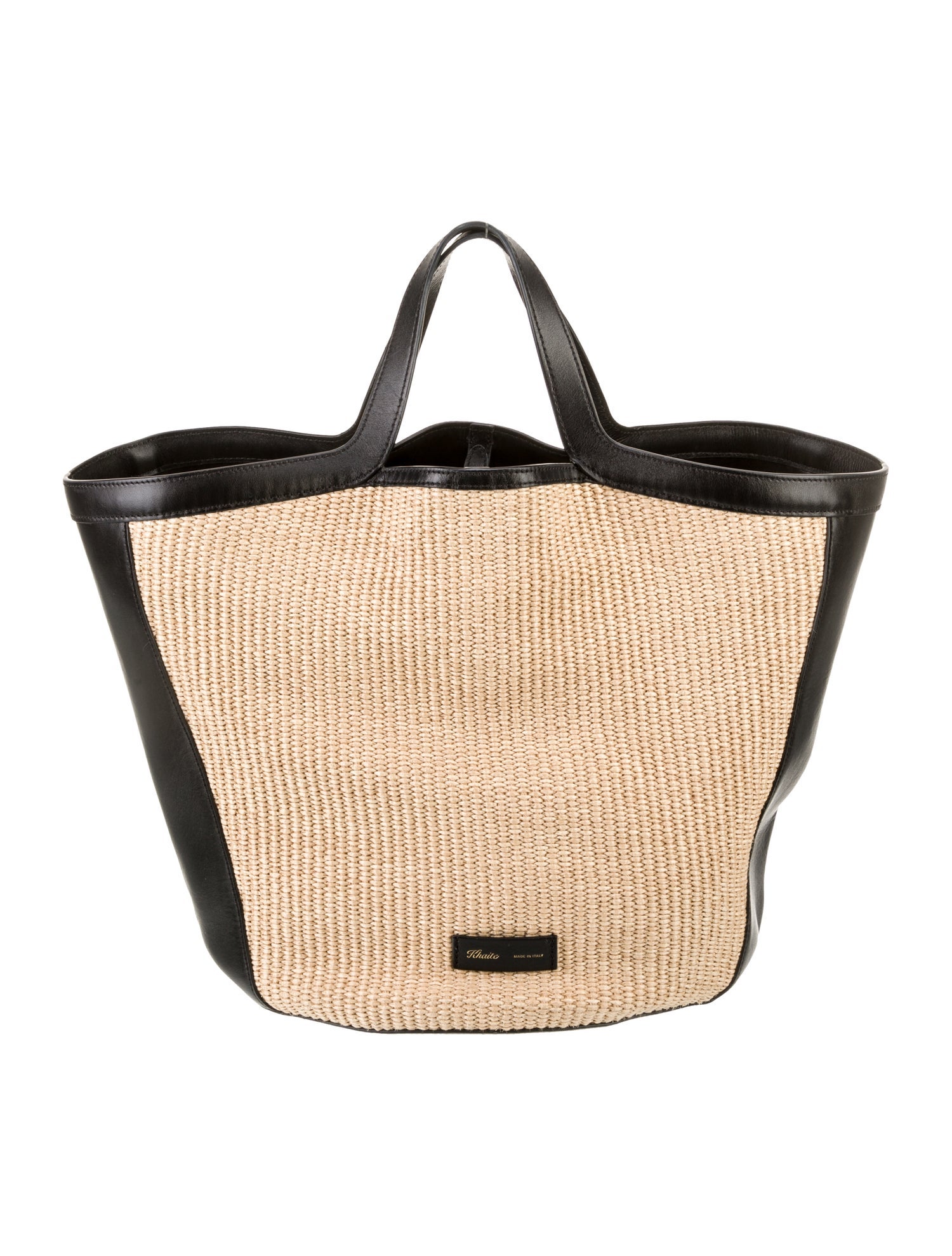 Khaite Raffia Top Handle Bag