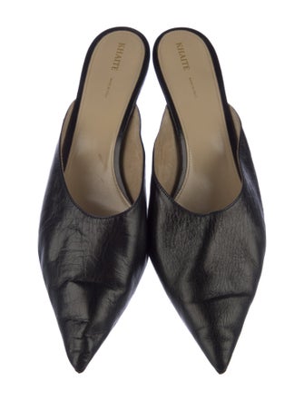 Khaite Leather Mules