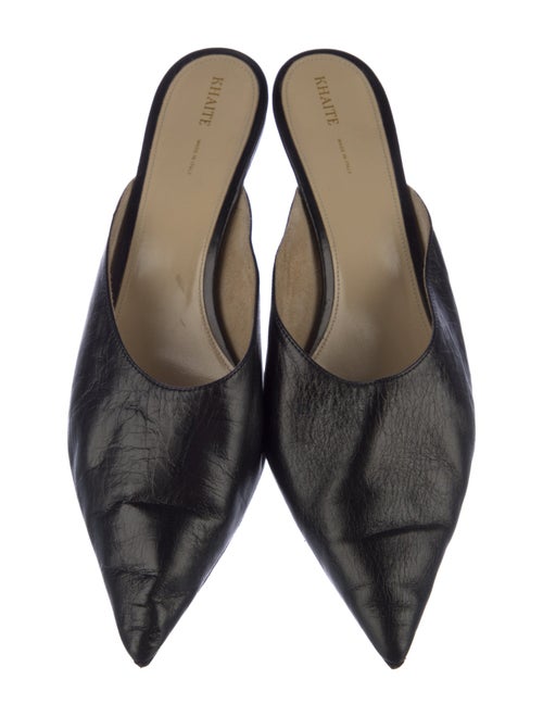 Khaite Leather Mules