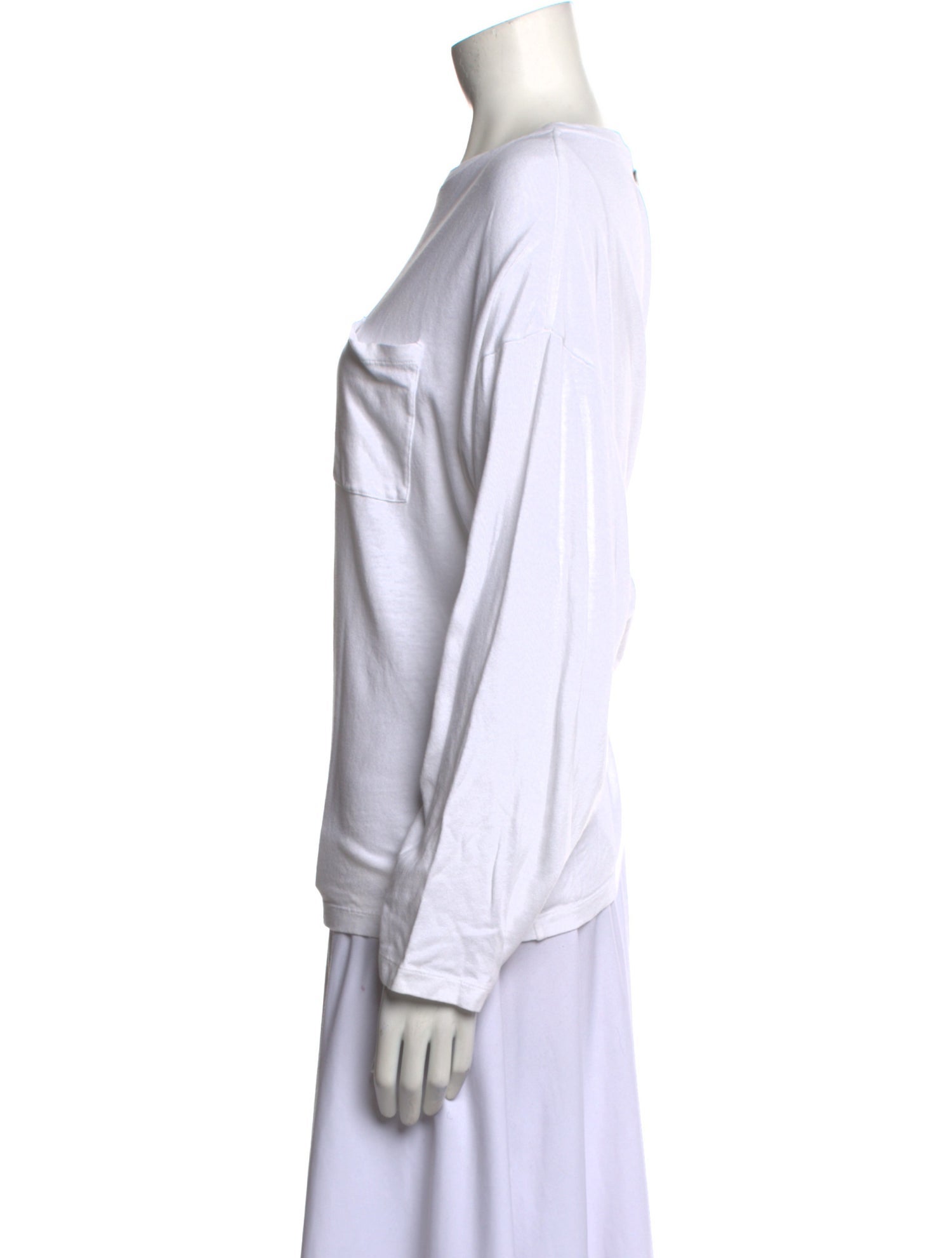 Khaite Scoop Neck Long Sleeve Sweatshirt