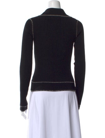 Khaite Wool Long Sleeve Button-Up Top