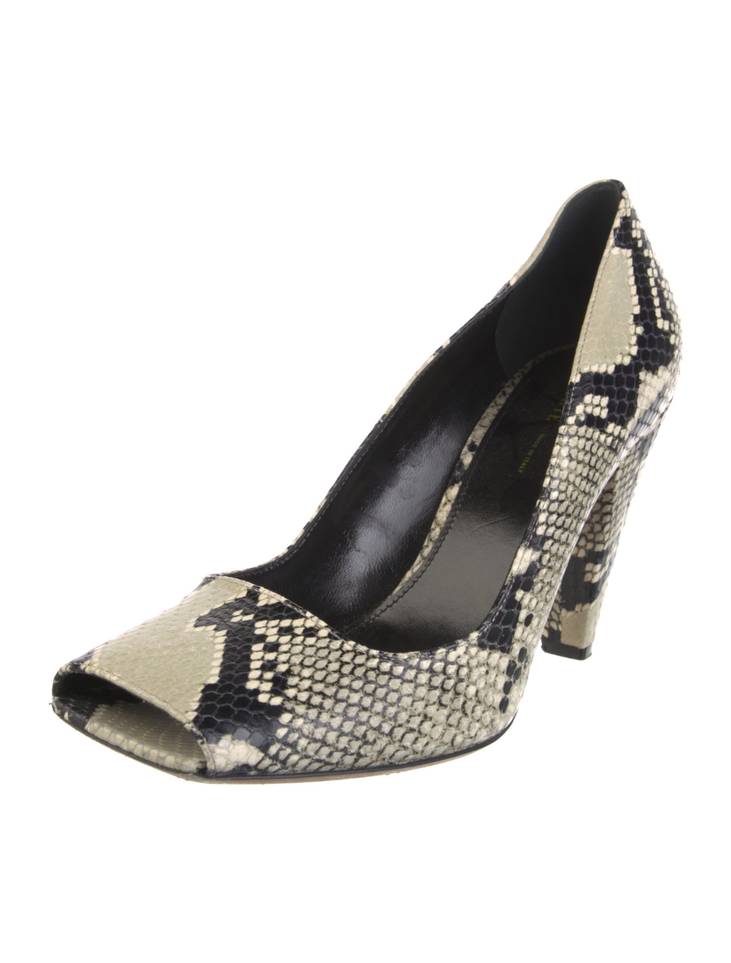 Khaite Leather Animal Print Pumps