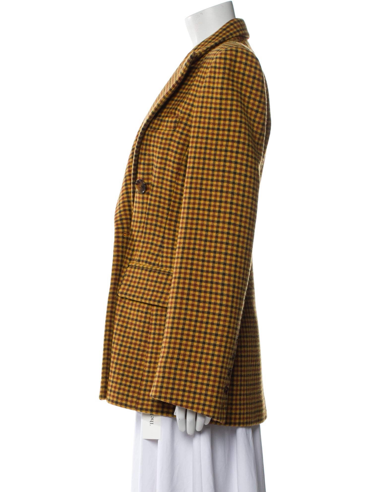 Khaite Virgin Wool Plaid Print Blazer