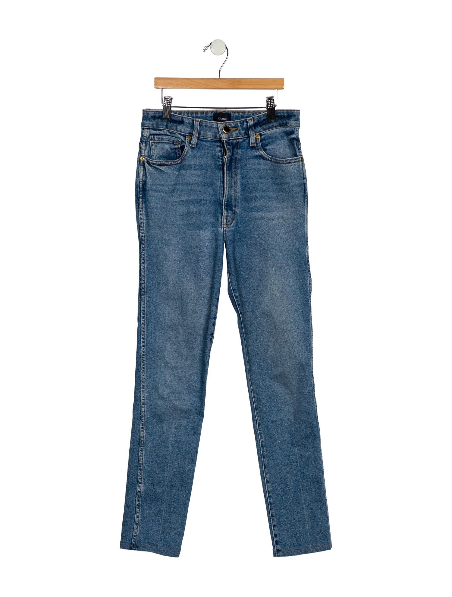 Khaite Mid-Rise Skinny Leg Jeans