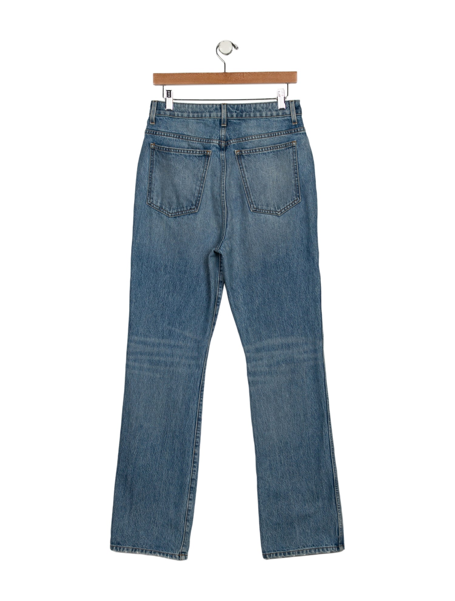 Khaite High-Rise Straight Leg Jeans