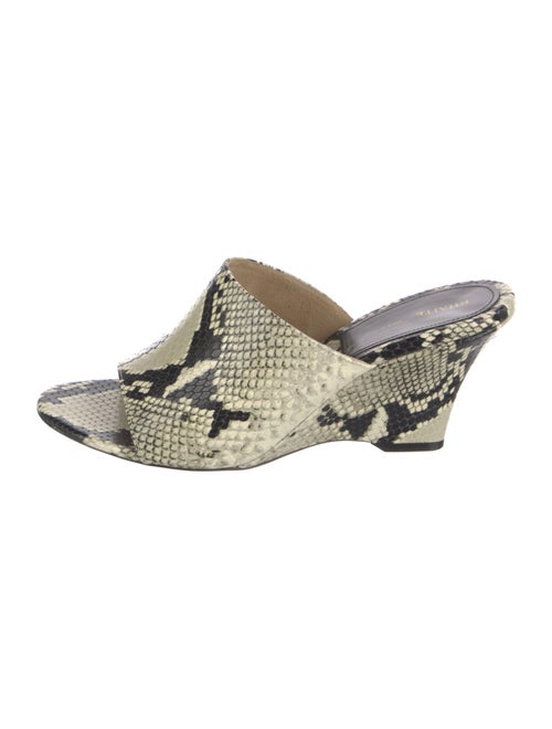 Khaite Snakeskin Animal Print Slides