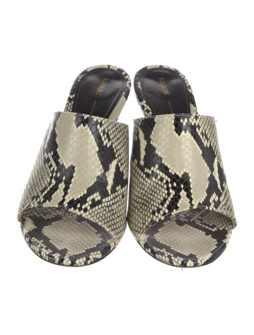 Khaite Snakeskin Animal Print Slides