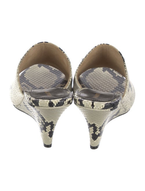 Khaite Snakeskin Animal Print Slides