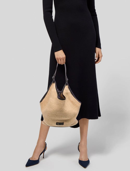 Khaite Raffia Bucket Bag